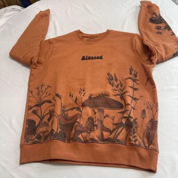 Blind Rooster Blessed Mushroom Sweatshirt Size Small - Picture 7 of 11